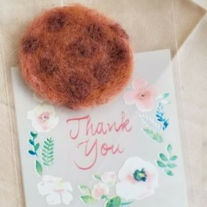 Handcrafted Needle Felt Cookie